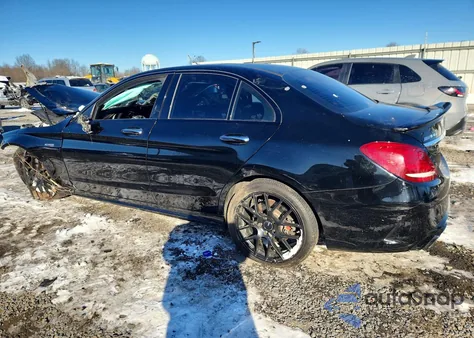 2017 Mercedes-Benz C 43 4Matic Amg из США, поврежденный, VIN 55SWF6EB6HU214296